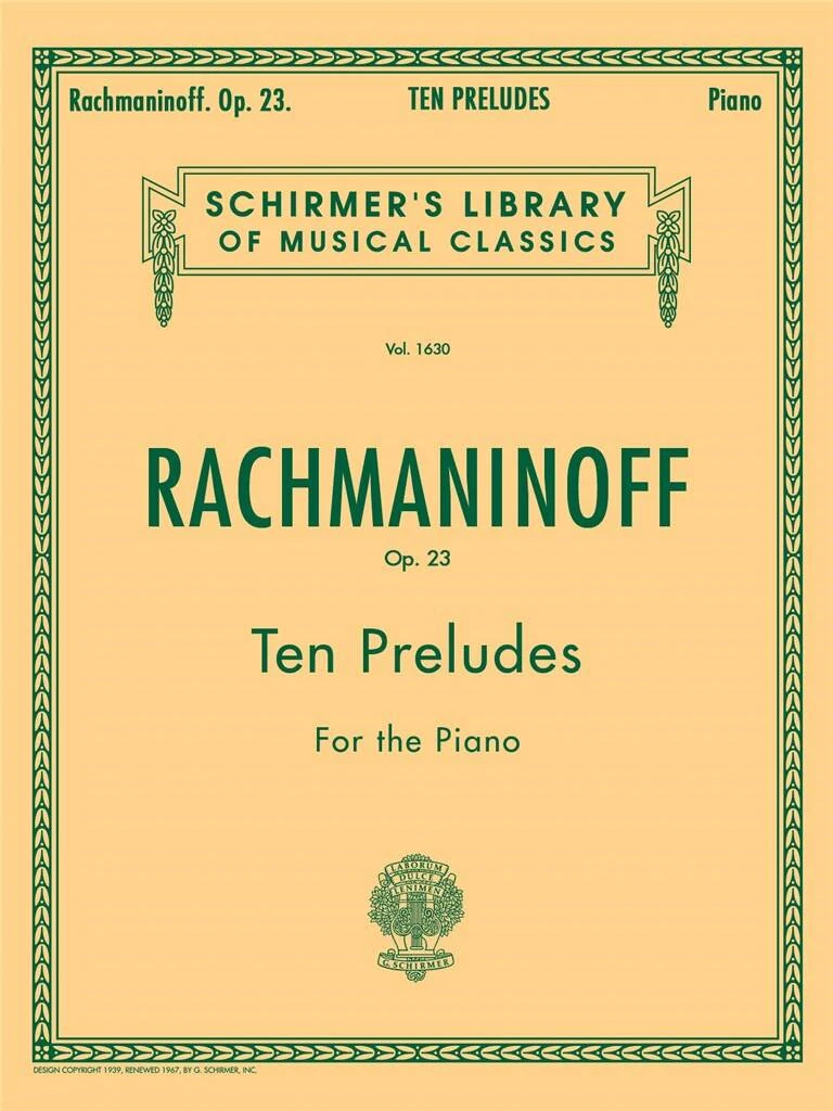 Rachmaninoff - 10 PRELUDES, OP. 23